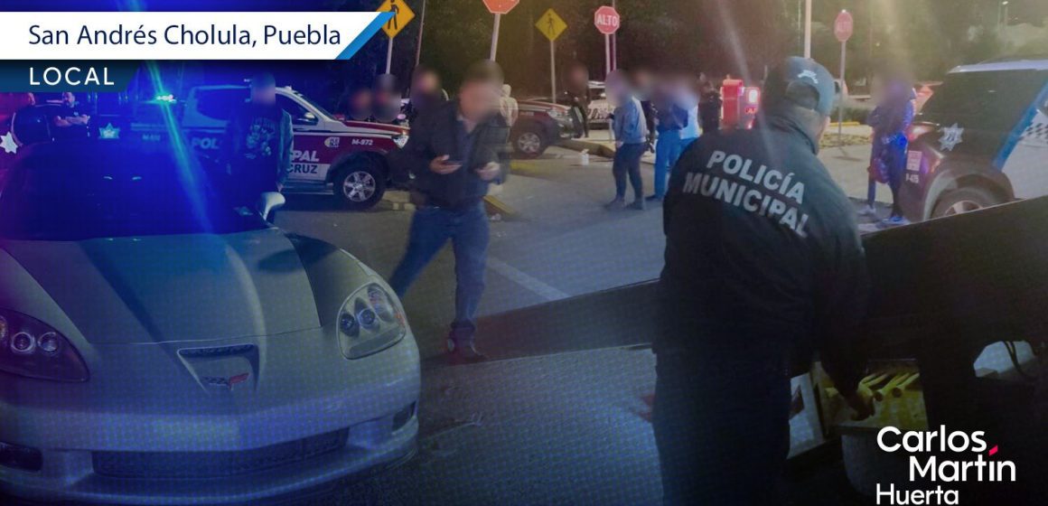 Tras operativo decomisan 19 vehículos por arrancones en Vía Atlixcáyotl