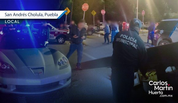 Tras operativo decomisan 19 vehículos por arrancones en Vía Atlixcáyotl