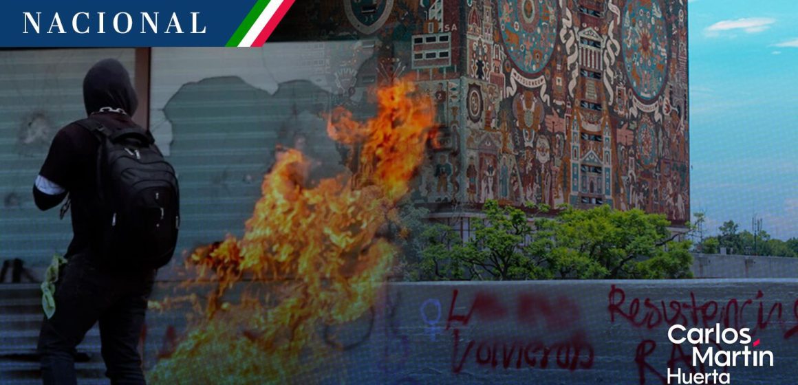 UNAM elimina artículo que contemplaba la expulsión por actos vandálicos
