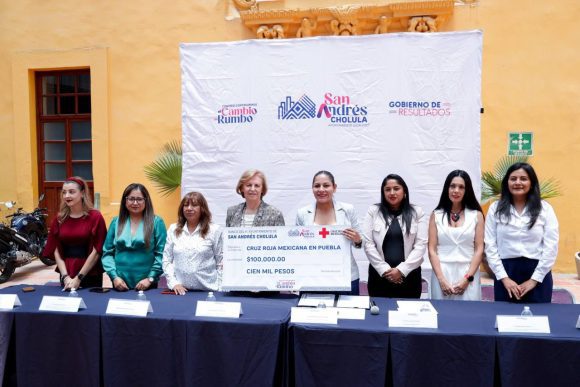 San Andrés Cholula apoya a la Cruz Roja con donativo y será sede de la Carrera “Todo México Salvando Vidas”