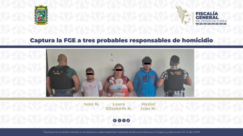 Fiscalía de Puebla detiene a tres presuntos responsables de homicidio en colonia Galaxia Bosques de Manzanilla 1 WhatsApp Image 2025 08 17 at 9.12.11 PM