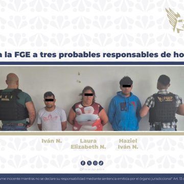 Fiscalía de Puebla detiene a tres presuntos responsables de homicidio en colonia Galaxia Bosques de Manzanilla