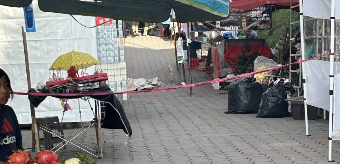Fallece hombre por infarto en la Feria del Chile en Nogada en San Andrés Calpan