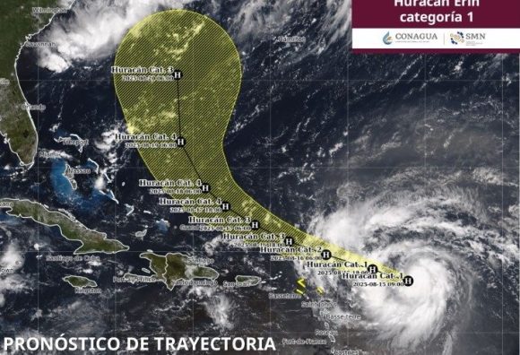 Huracán Erin se fortalece en el Atlántico: ¿Representa peligro para las costas mexicanas?