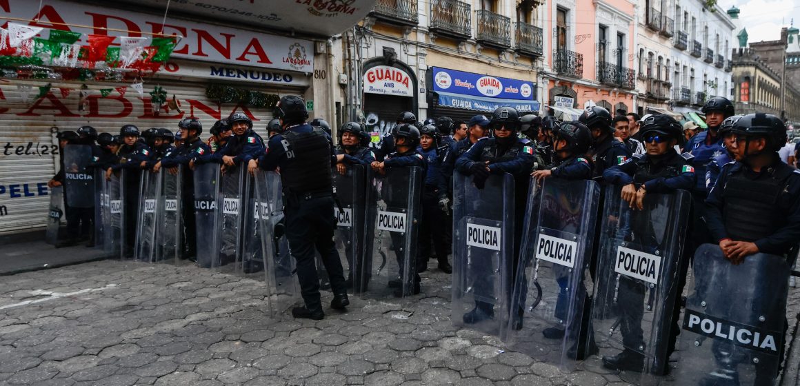 Incidente en operativo de reordenamiento en el Centro Histórico de Puebla