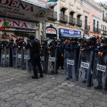 Incidente en operativo de reordenamiento en el Centro Histórico de Puebla
