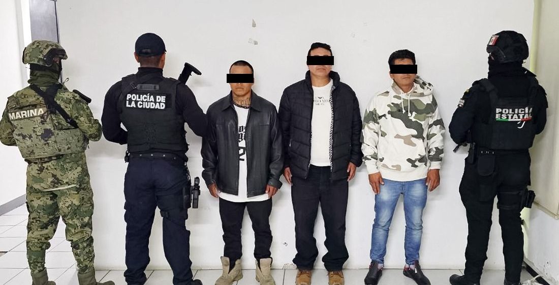 Golpe a la delincuencia en Puebla: SSP, SSC y Marina capturan a tres responsable de homicidio en Amozoc