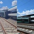 Descarrilamiento del Tren Maya en Izamal, Yucatán, sin lesionados