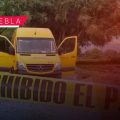 Asaltantes balean camioneta de DHL en la autopista Puebla-Orizaba; el conductor resultó herido