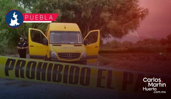 Asaltantes balean camioneta de DHL en la autopista Puebla-Orizaba; el conductor resultó herido