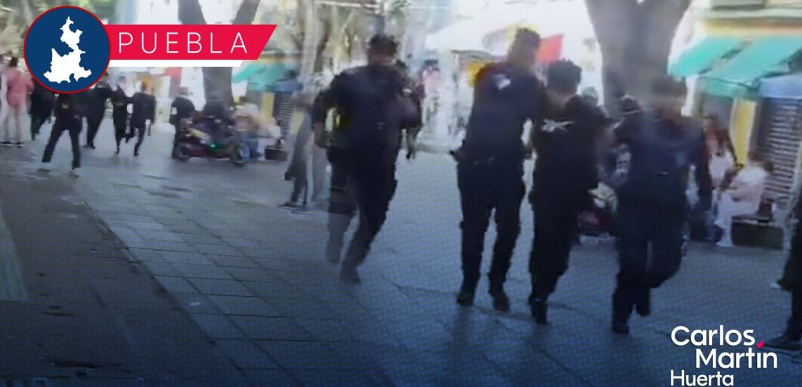 Asaltantes detenidos en pleno Centro Histórico tras persecución policial