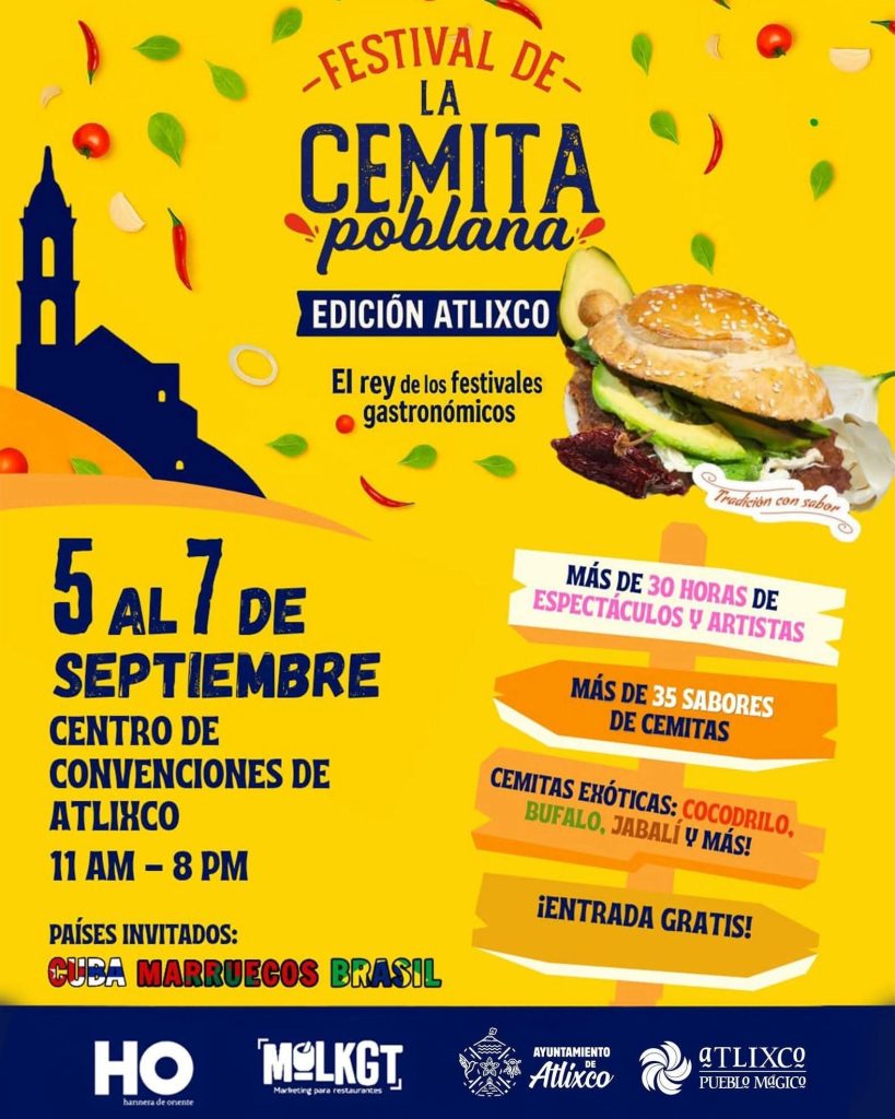 Atlixco será sede de la octava edición de la Feria de la Cemita 2025 1 Atlixco será sede de la octava edición de la Feria de la Cemita 2025