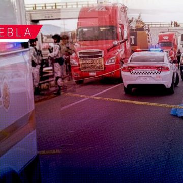 Peatón murió tras ser atropellado en la autopista Puebla-Orizaba