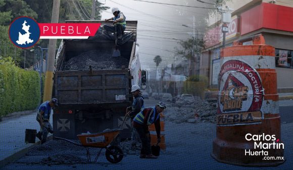 “Bacheando Puebla” es permanente: Gobierno de la Ciudad refuerza mantenimiento vial