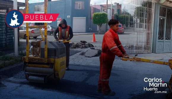 Campaña Bacheando Puebla atiende 19 zonas estratégicas este 19 de septiembre