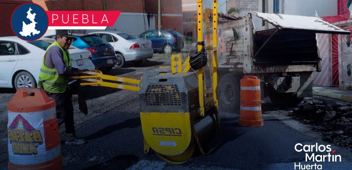 ‘Bacheando Puebla’ supera los 153 mil baches atendidos; la meta es llegar a 200 mil