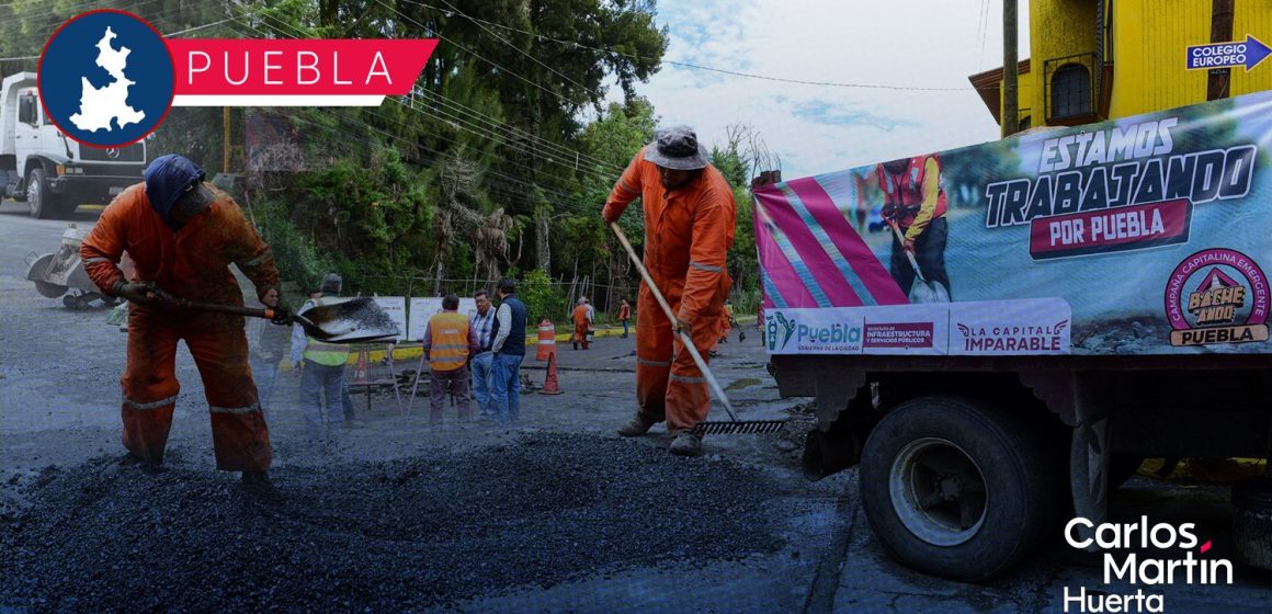 Bacheando Puebla: Estas calles tendrán trabajos de bacheo este 4 de septiembre
