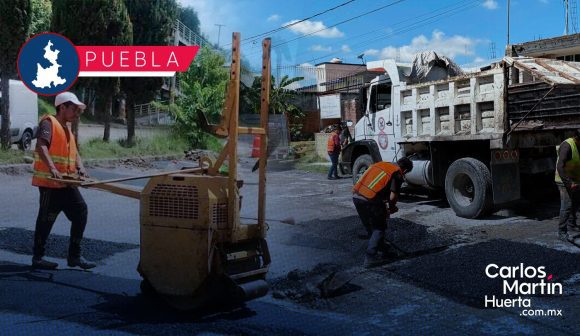 Bacheando Puebla: Estas calles tendrán trabajos de bacheo este 9 de septiembre