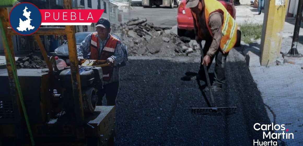 Bacheando Puebla: avance en la atención de baches y vialidades principales este 23 de septiembre
