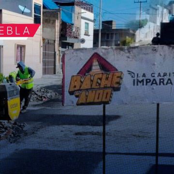Campaña ‘Bacheando Puebla’ avanza con intervención en 25 vialidades estratégicas