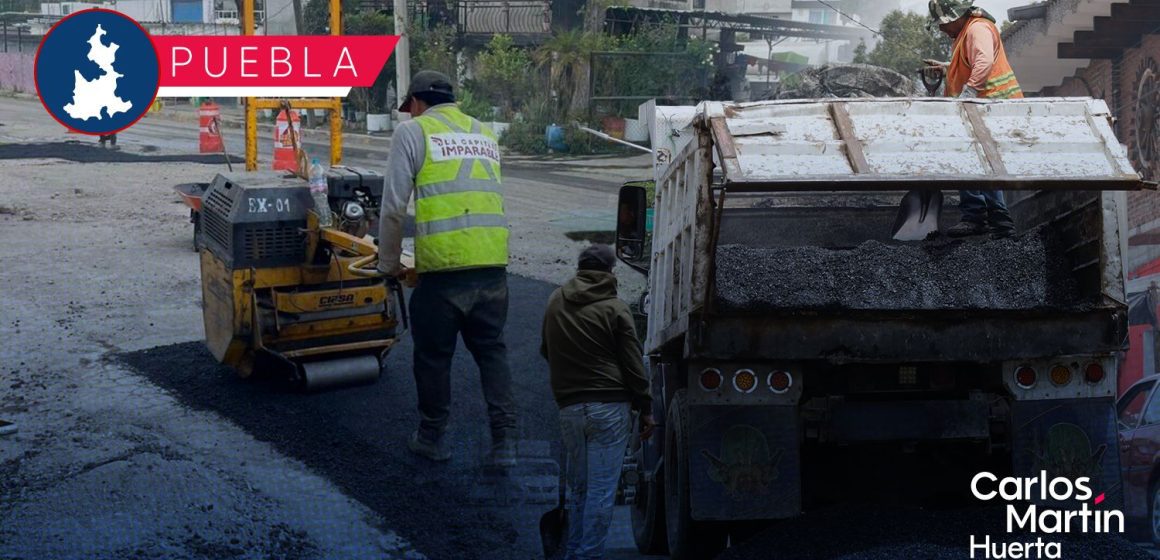 Bacheando Puebla: 27 cuadrillas atienden calles y avenidas este 22 de septiembre