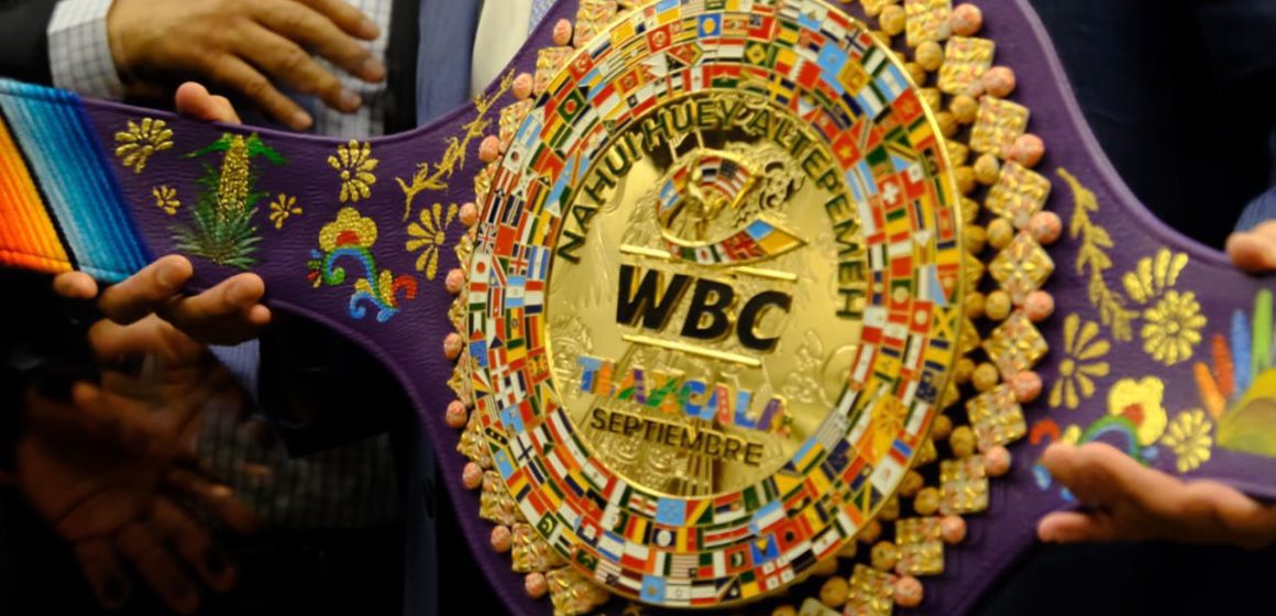 Cinturón para la pelea de Canelo vs. Crawford fue realizado por artesanos de Tlaxcala