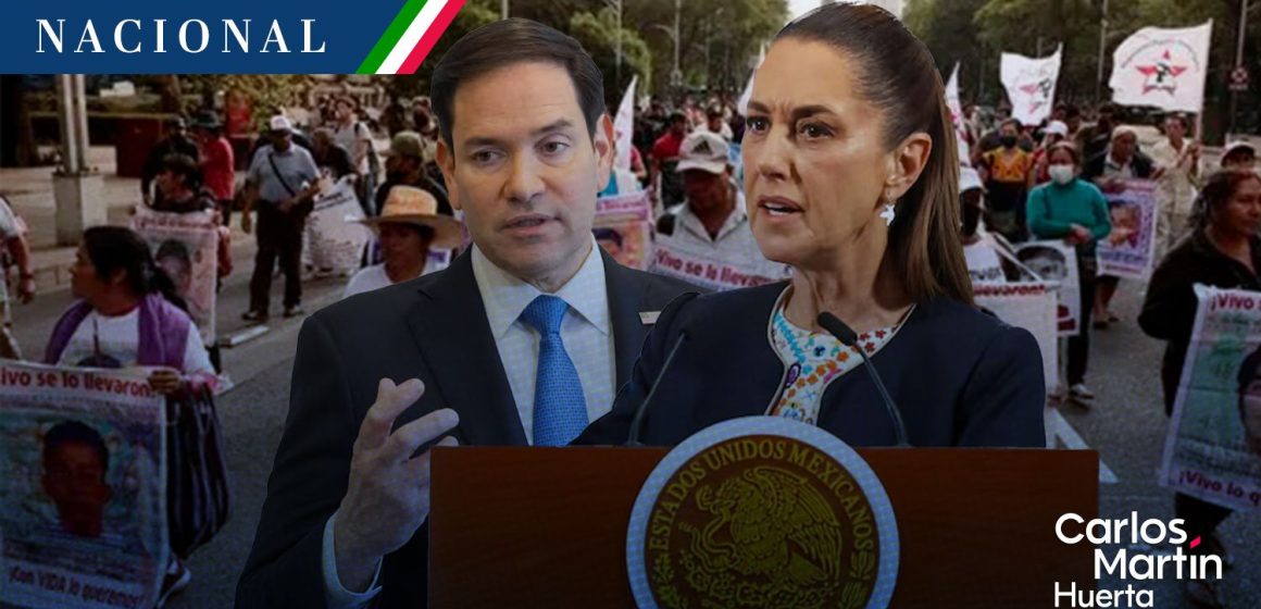 Sheinbaum pidió a Marco Rubio la extradición de dos implicados en caso Ayotzinapa