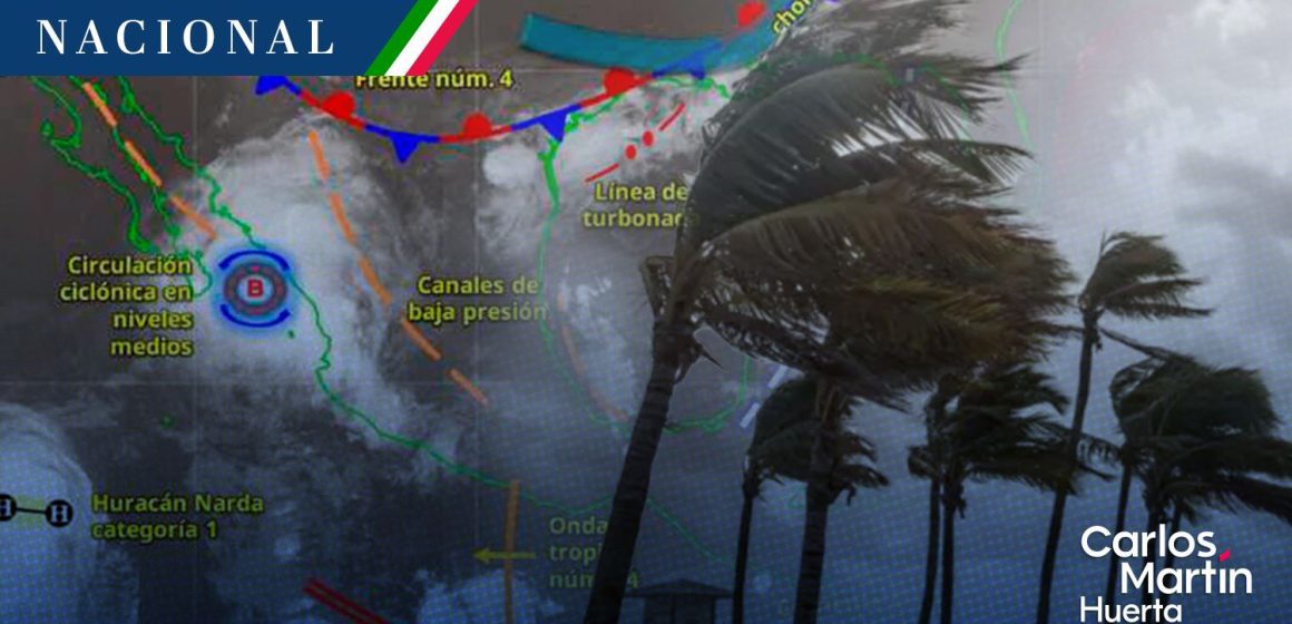 Clima en México: Monzón y frente frío generarán lluvias intensas