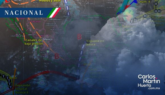 Clima en México: Onda tropical 35 y baja presión desatarán lluvias intensas en 10 estados