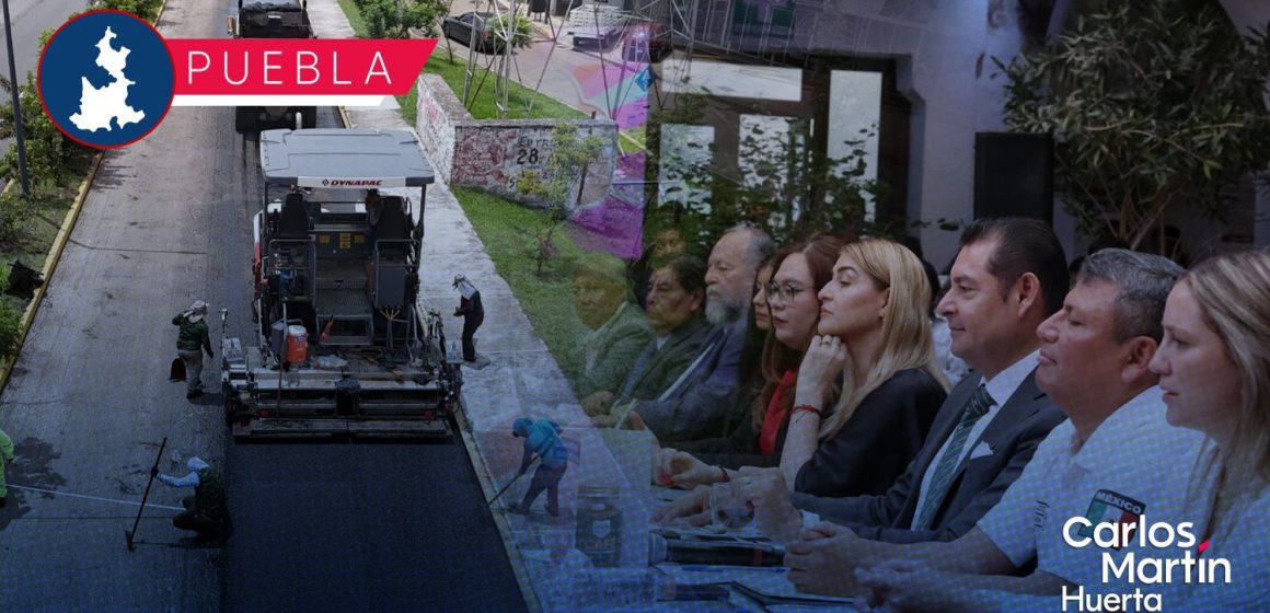 Con eficiencia y prontitud, el Gobierno de Puebla rehabilitará vialidades en la capital