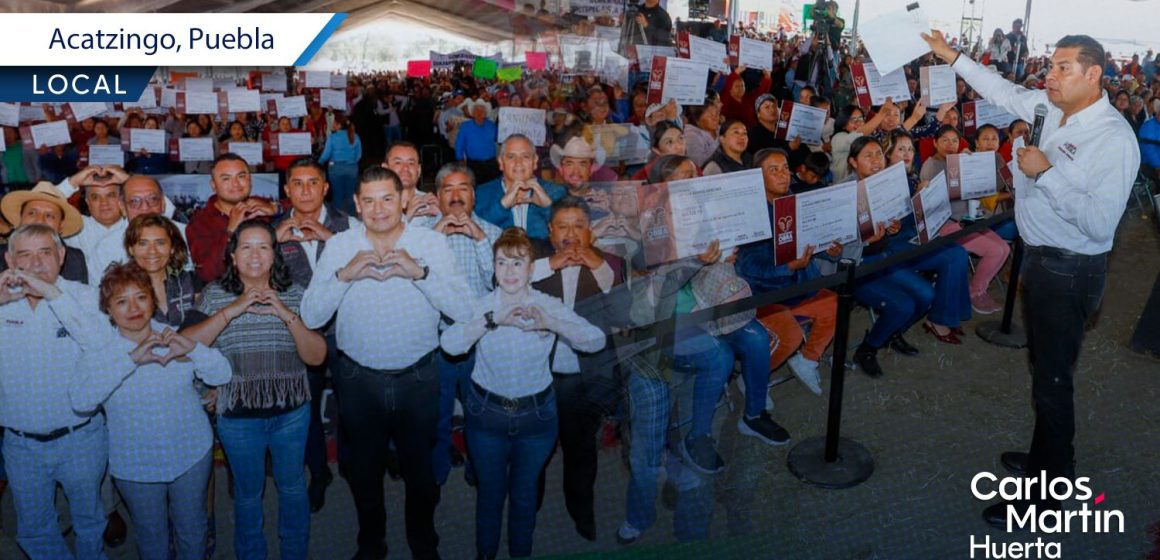 Con justicia social, gobierno estatal impulsa obras comunitarias en microrregión de Acatzingo