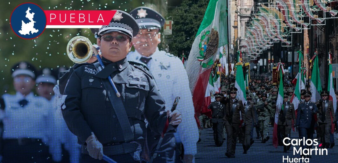 Puebla celebra la Independencia con desfile cívico-militar