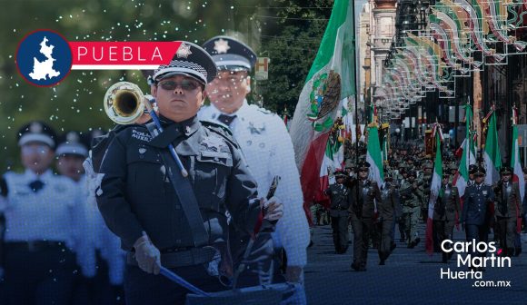 Puebla celebra la Independencia con desfile cívico-militar