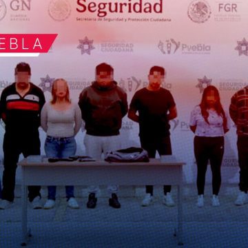 Detienen a nueve presuntos integrantes de banda dedicada al robo a transporte de carga en Puebla