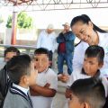 Ariadna Ayala refuerza compromiso con la educación en Atlixco con obra en primaria de San Agustín Huixastla