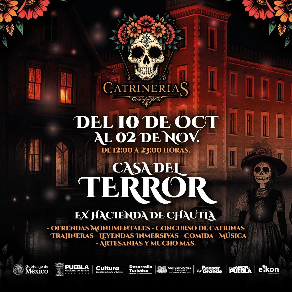 Festival Catrinerias 2025 llega a la Ex Hacienda de Chautla en octubre 3