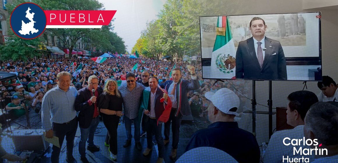 Gobierno de Puebla acompaña a comunidad migrante en festejos patrios en Estados Unidos