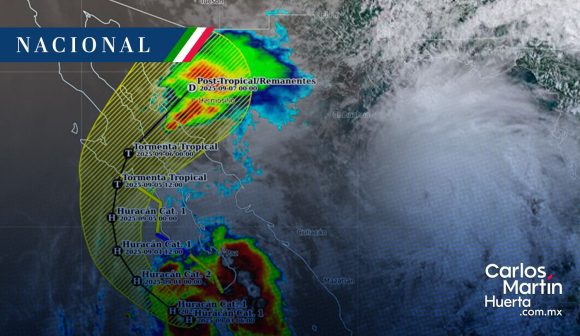 Huracán Lorena de categoría 1 provocará lluvias intensas en México