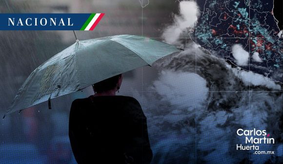 ‘Narda’ y frente frío generarán lluvias intensas en gran parte del país