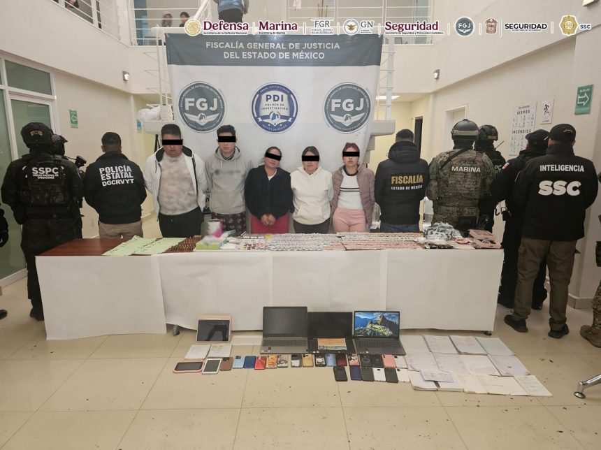 Detienen a integrantes de “Los Bonitos” por extorsión en el Edomex