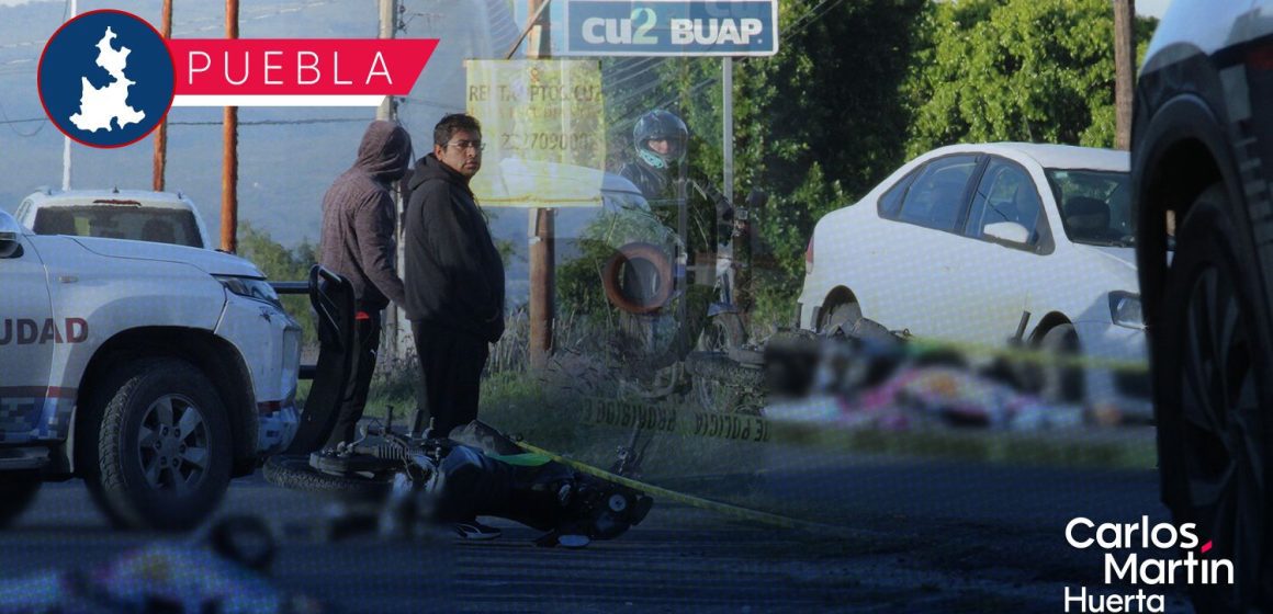 Muere motociclista tras accidente en carretera a San Baltazar Tetela