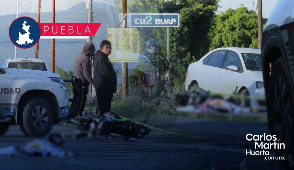 Muere motociclista tras accidente en carretera a San Baltazar Tetela