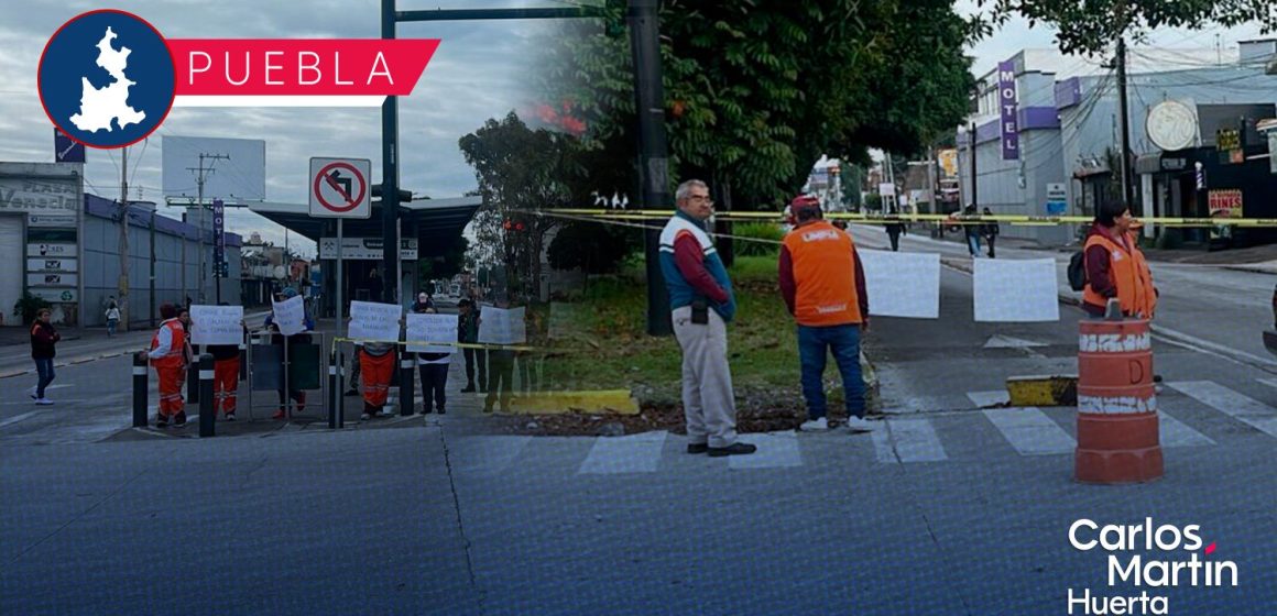 Naranjitas bloquean bulevar Valsequillo tras retiro de bono; director del OOSL señala que se pagará