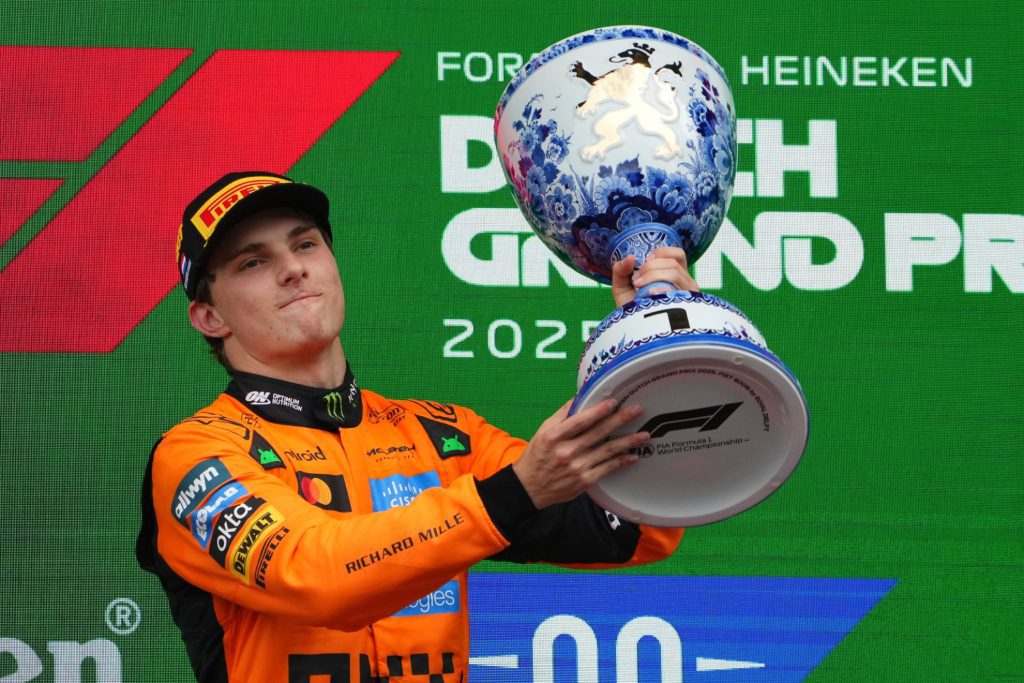 Oscar Piastri gana el Gran Premio de Países Bajos 2025; Norris queda fuera por falla técnica 1 Oscar Piastri gana el GP de Países Bajos; Norris queda fuera por falla técnica