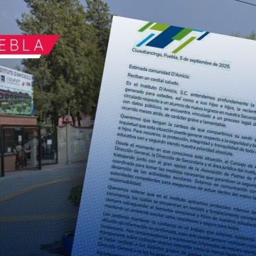 Polémica en Puebla: Instituto D’Amicis confirma inscripción de estudiante vinculado a asesinato