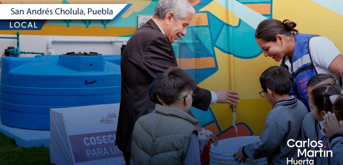 Promueve Lupita Cuautle conciencia ambiental en escuelas con mecanismos de captación de agua