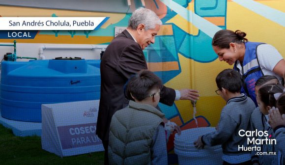 Promueve Lupita Cuautle conciencia ambiental en escuelas con mecanismos de captación de agua