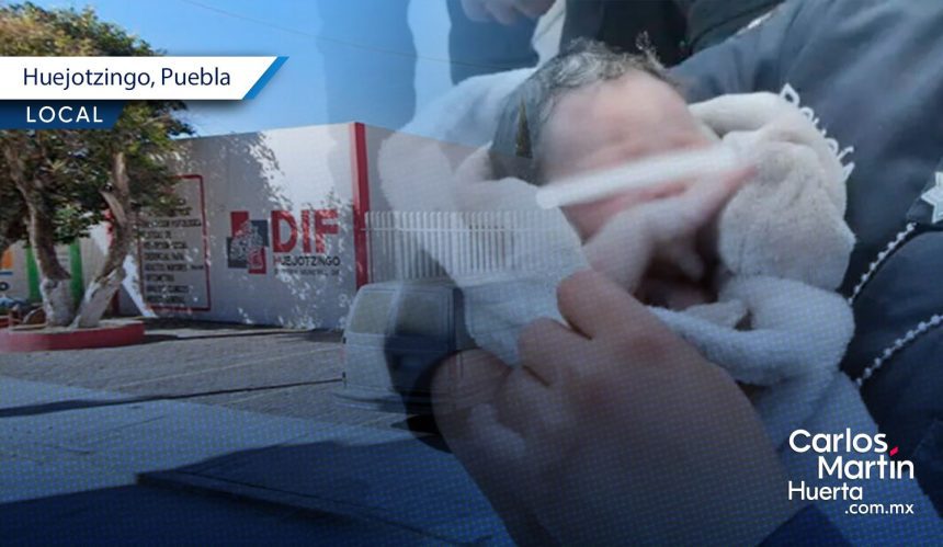 Recién nacido abandonado en Huejotzingo ya está bajo resguardo del DIF