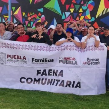 SMDIF Cuautlancingo encabeza faena comunitaria