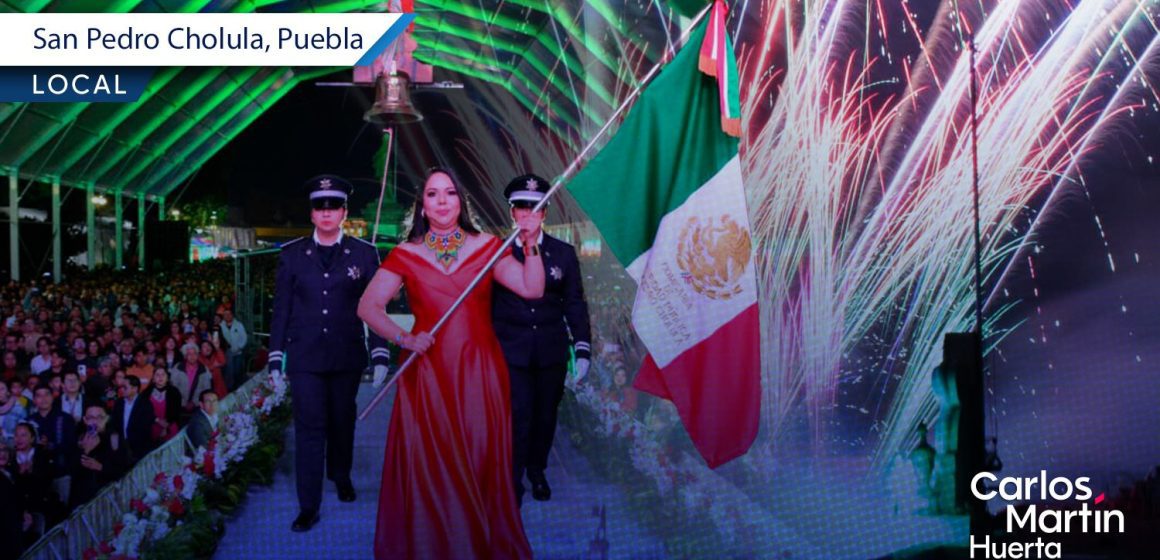 San Pedro Cholula cierra la Gran Feria con el tradicional Grito de Independencia